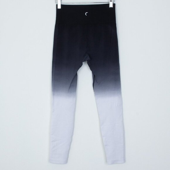 Zyia Black and White Light n Tight Ombre Seamless Performance Leggings Size XS - Picture 7 of 8